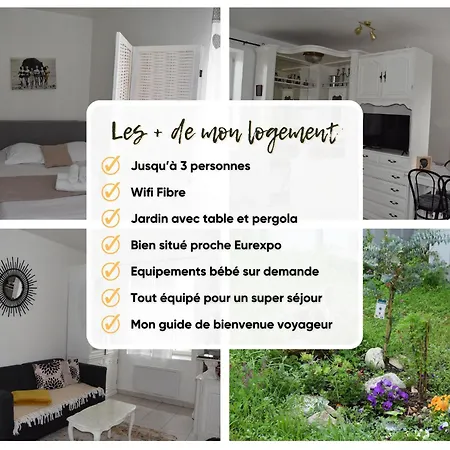 Appartement Evasion Campagnarde Avec Jardin Et Parking, Proche De Eurexpo Et Groupamastadium